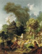 Jean Honore Fragonard Progress of Love:The Lover Crowned oil painting artist